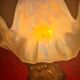 1900 bronze tulip desk or bedside lamp signed vianne 34x22 pretty mod