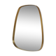 Mirror and free shape brass contour 75x65cm