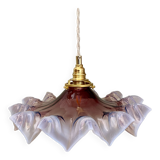 Vintage glass lampshade suspension