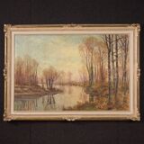 Landscape painting signed A. Corradi from the 20th century
