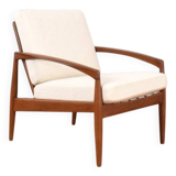 Teak Paper Knife Lounge Chair by Kai Kristiansen for Magnus Olesen, 1960s