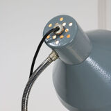 Vintage adjustable gooseneck industrial floor lamp, 70s