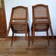 Duo de chaises cannées