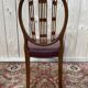 Suite de 6 chaises de style Louis XVI bordeaux