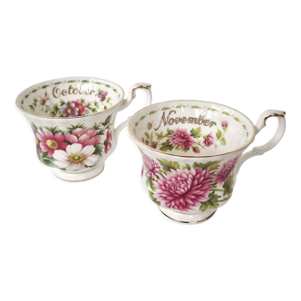 Lot de 2 tasses Royal Albert