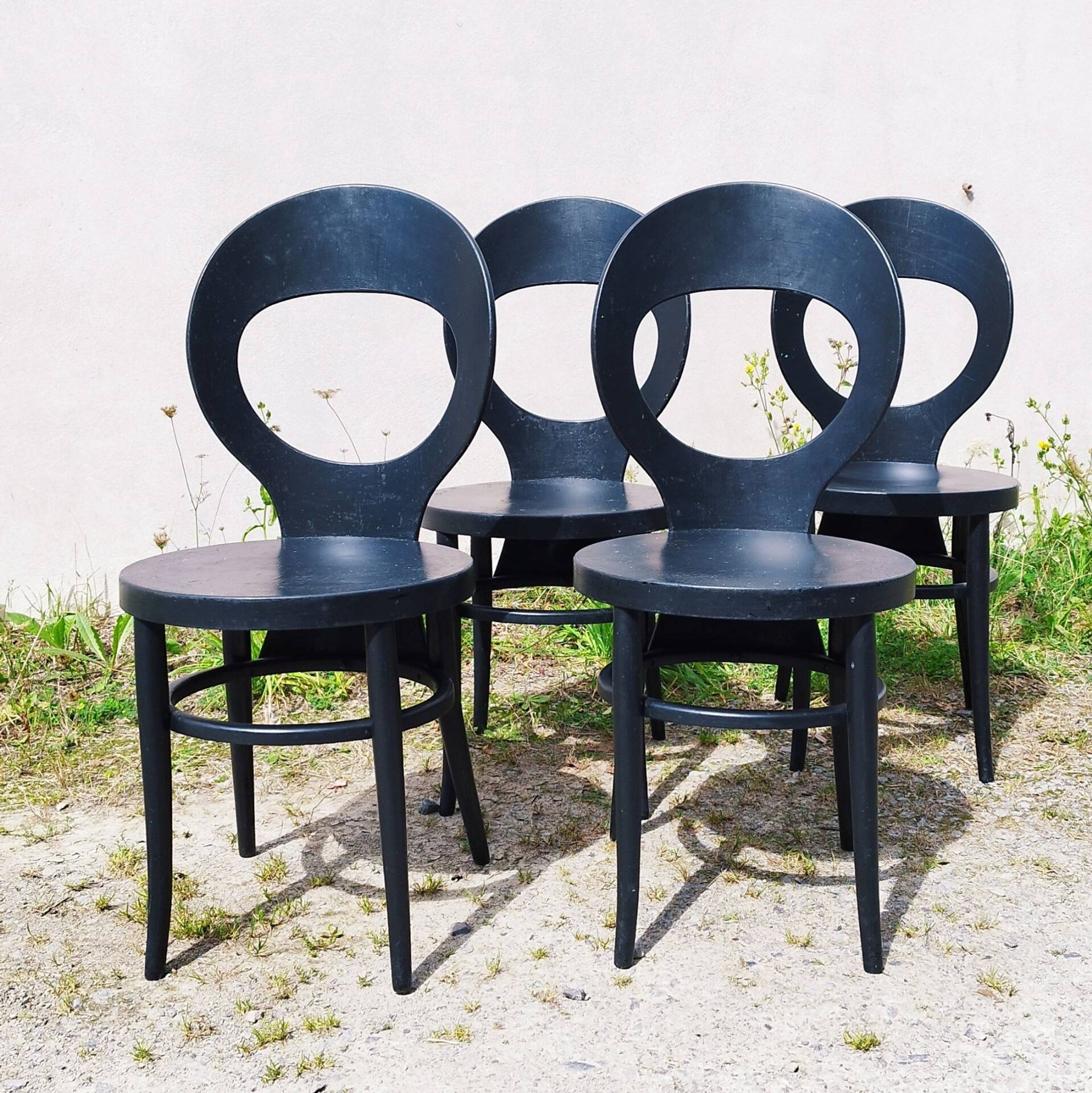 Serie de 4 chaises modèle Baumann
