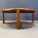 Mid century solid teak Scandinavian coffee table, 1970s