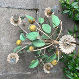 Painted metal chandelier