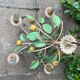 Painted metal chandelier