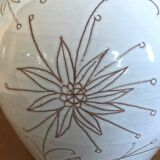 Vintage enamelled ceramic lamp base