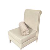 Fauteuil lounge à dossier roulé, années 2000