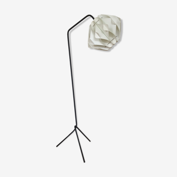 Lampadaire tripode années 70 pliage acrylique