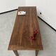 Solid walnut farmhouse table with spindle legs