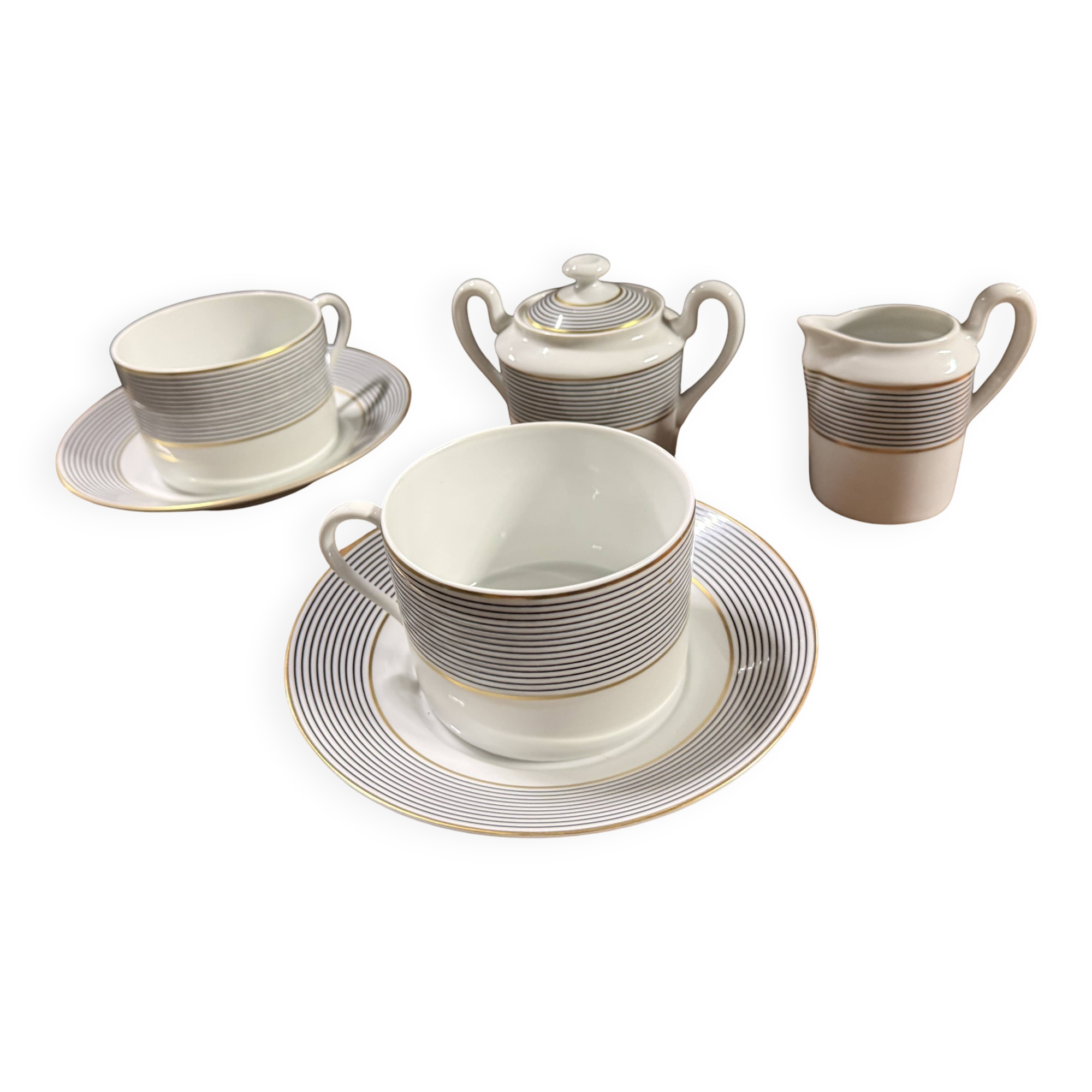 Limoges porcelain tête-à-tête by Raynaud