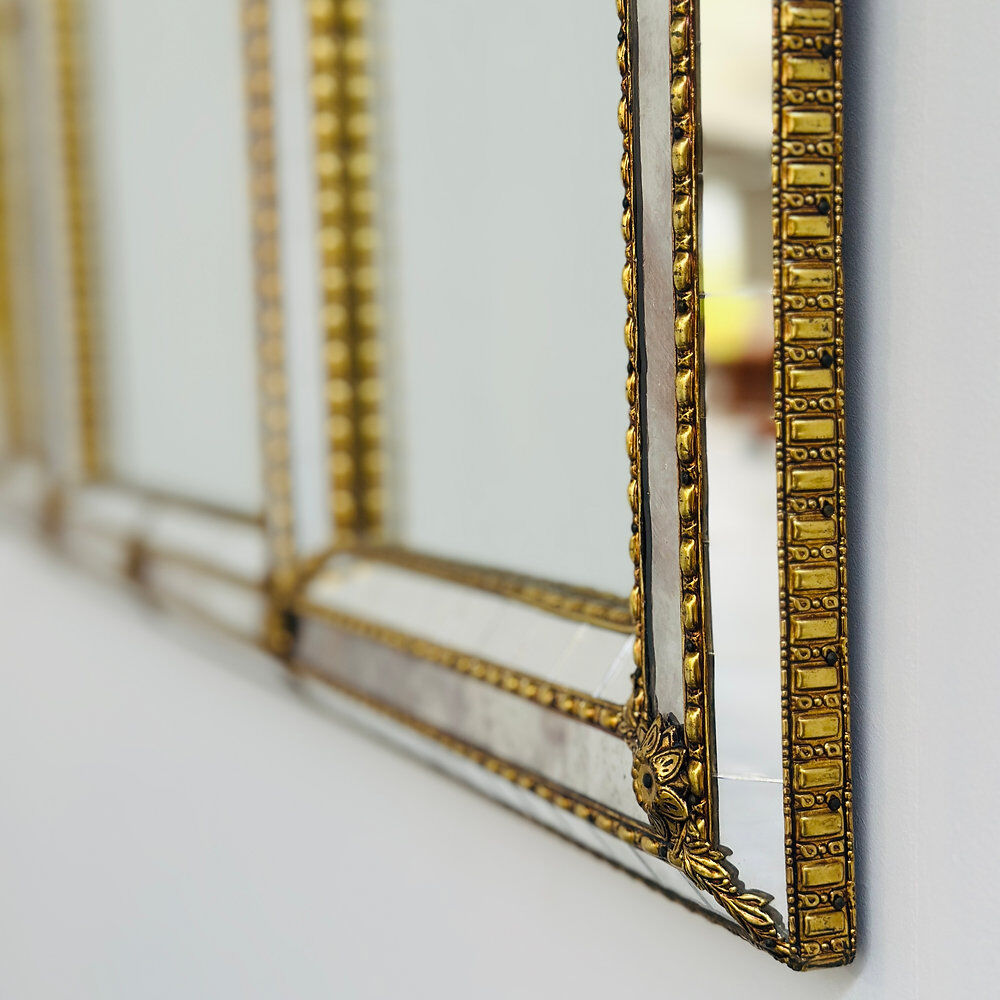 Large decorative Spanish mosaic mirror, 1980s