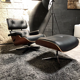 Eames  lounger and ottoman