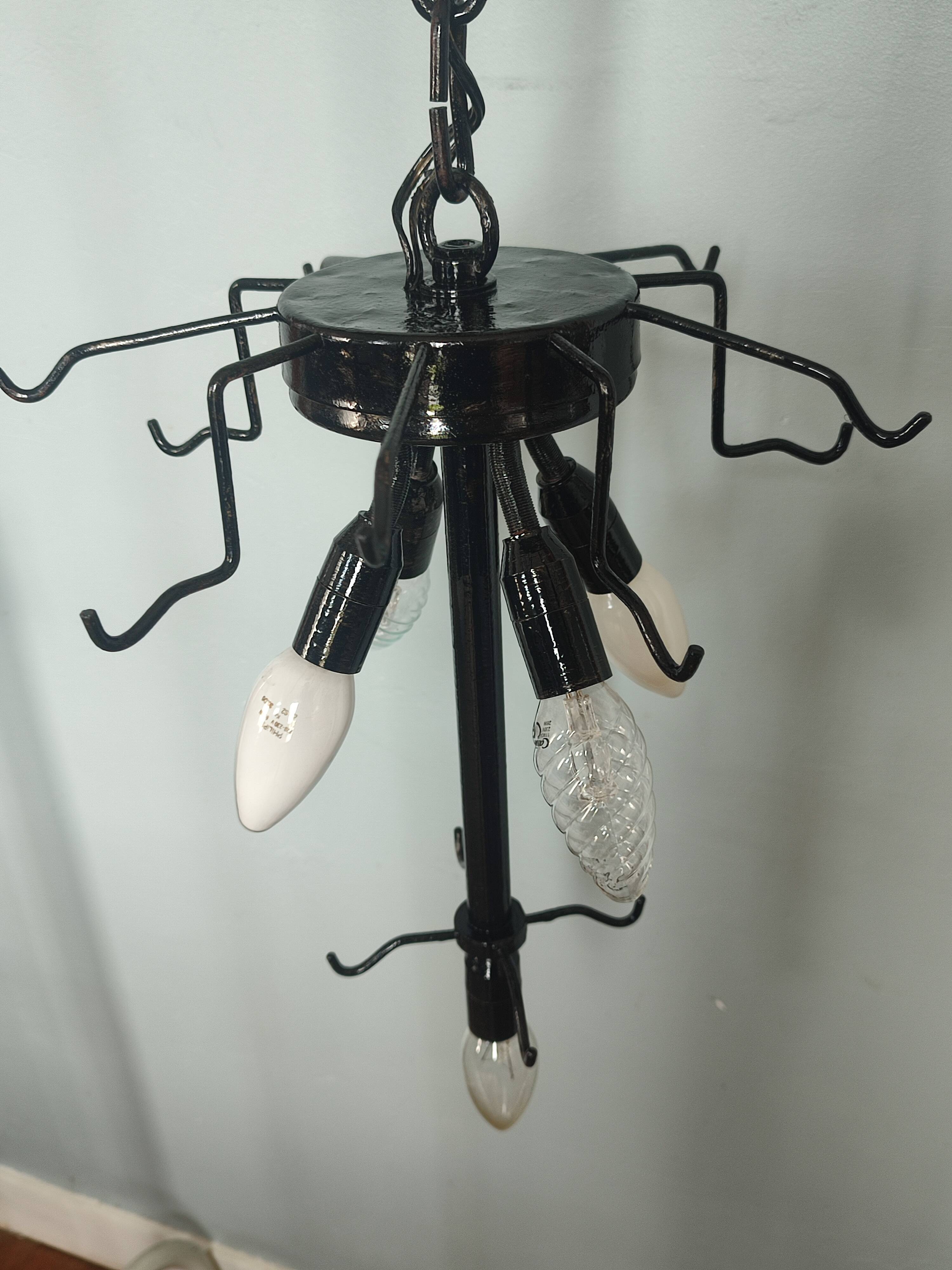 Vintage Murano Glass Disc Chandelier