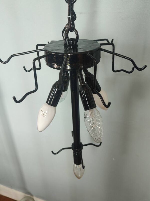 Lustre à disques en verre Murano vintage