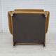 1970s, Danish high back armchair, furniture velour, oak wood legs.