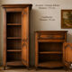 Standing man & solid oak jam cabinet – Antique furniture