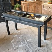 Antique display cabinet on legs