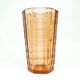 Art Deco vase, pink crystal glass, Zawiercie Glassworks, Poland, 1930s