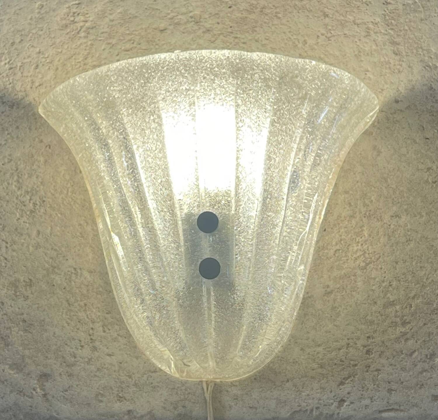 Pair of Murano glass sconces