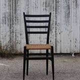 Italian black wooden chair
