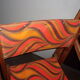 Chaise pliante bois camping style scandinave 1960