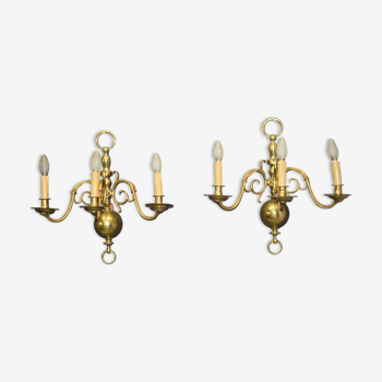 Pair of Dutch sconces