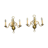 Pair of Dutch sconces