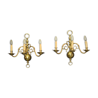 Pair of Dutch sconces