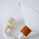 Metal and pine pendant light, Design, 1980