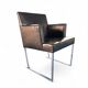 6 chaises Solo d'Antonio Citterio pour B&B Italia / Cuir noir