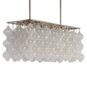 Lampe suspendue Tulipan avec 162 éléments en verre, Autriche années 1960 | Objet unique