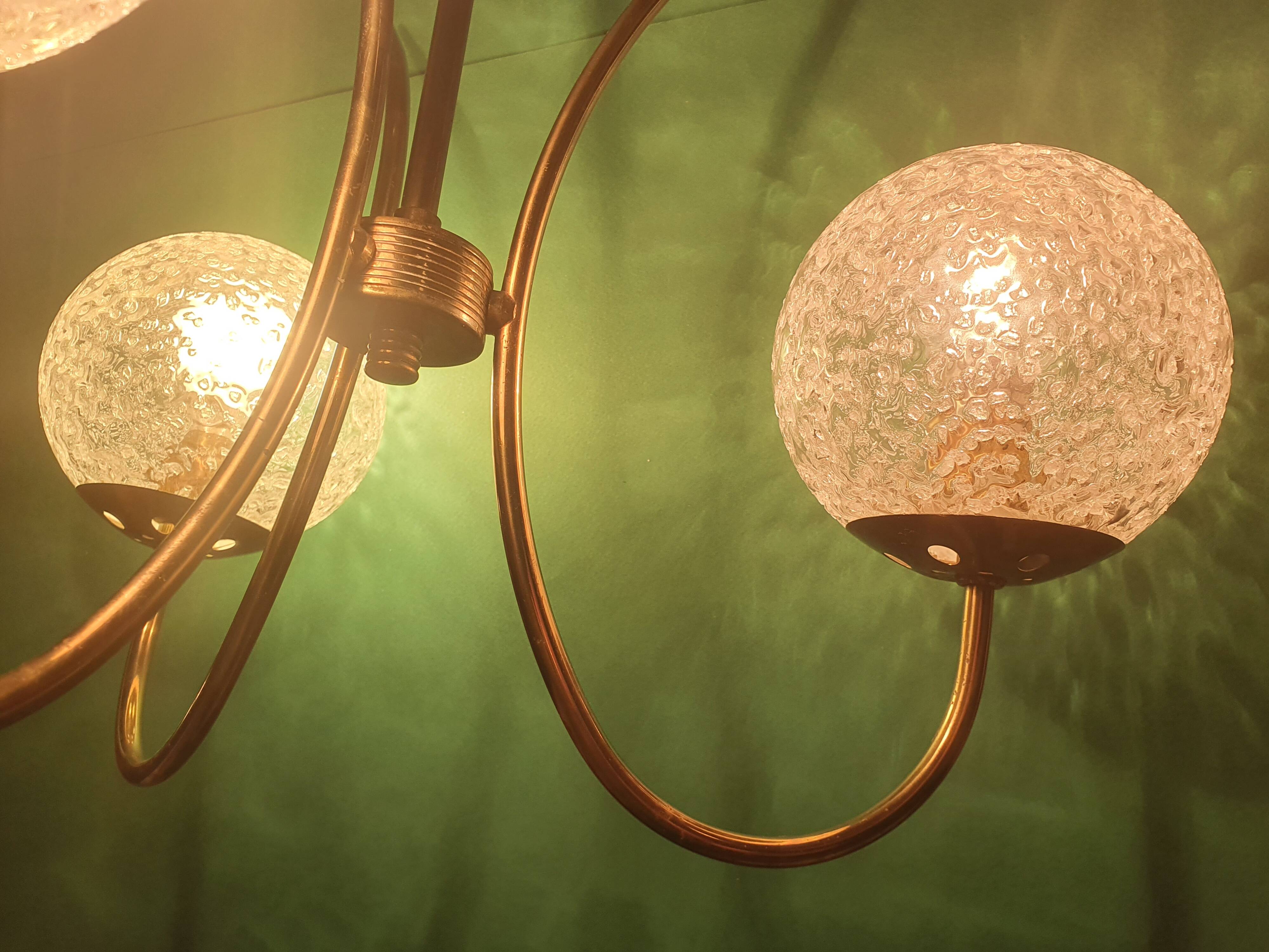 Vintage three-light chandelier