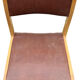 Lot de 4 chaises bois et cuir
