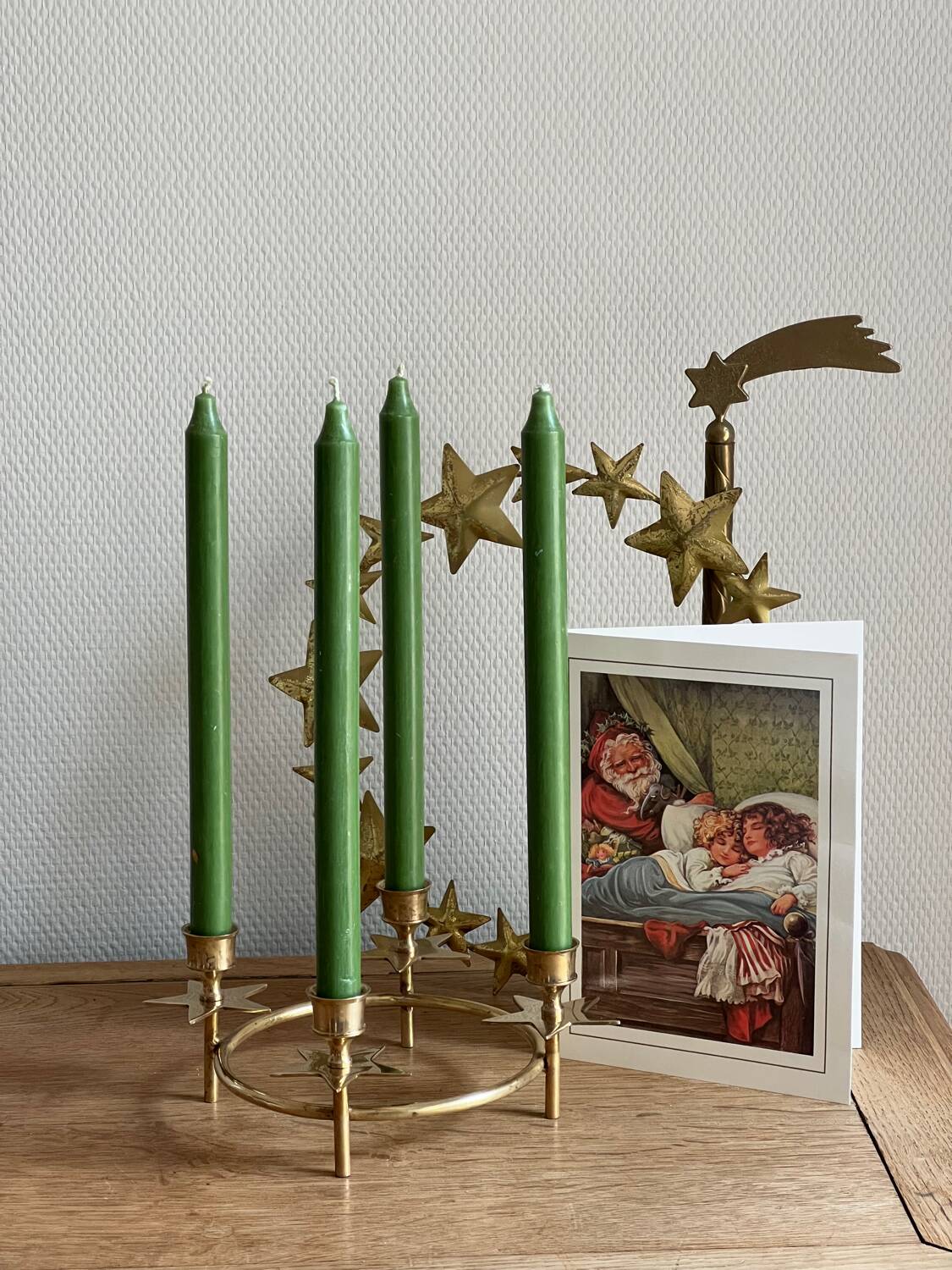 Vintage brass candle holder