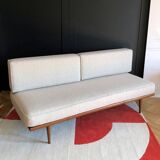 Scandinavian daybed teak bench by Peter Hvit