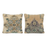 Set of 2 vintage Turkish cushion covers 51x51 cm