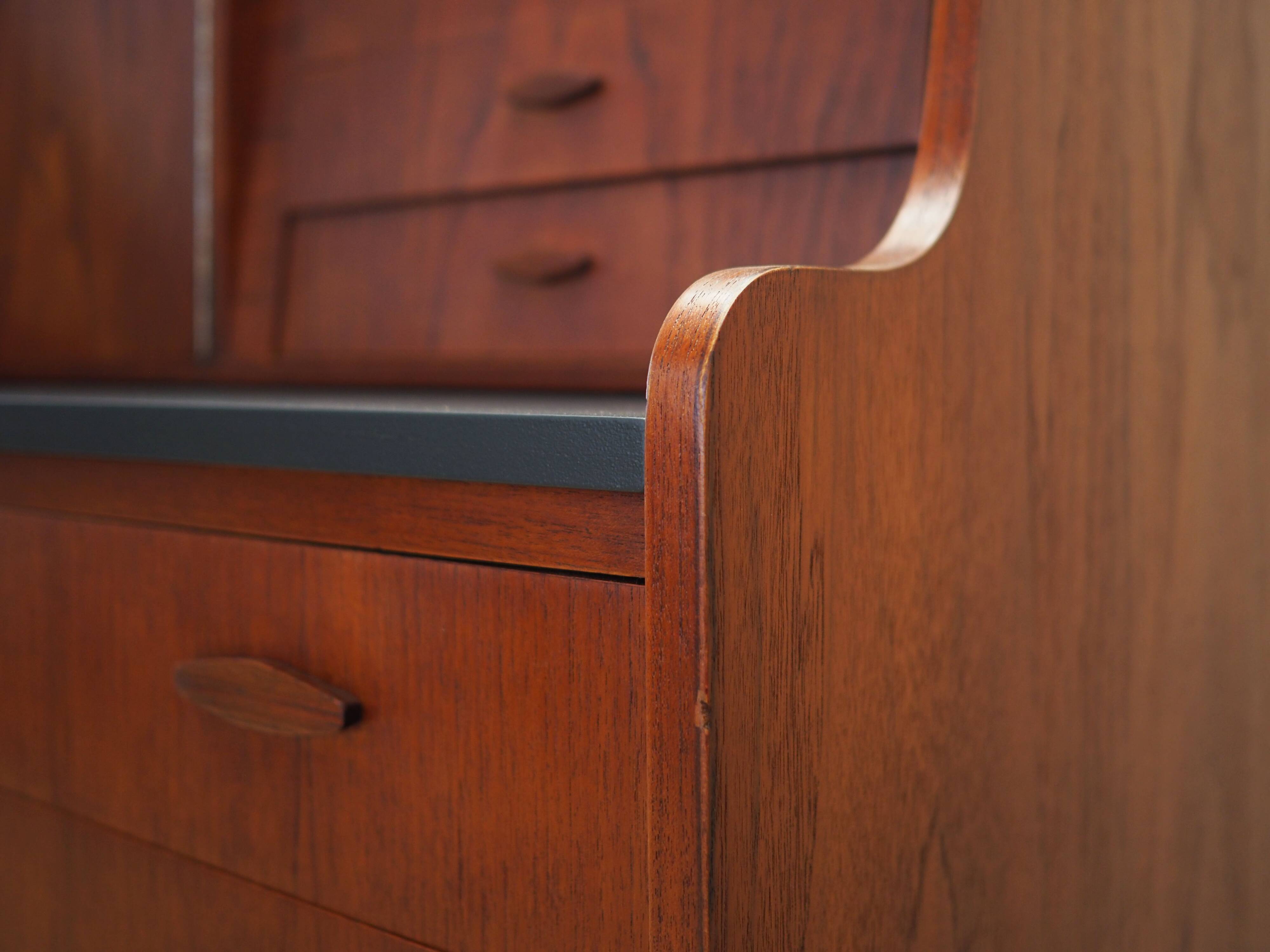 Teak secretary, Danish design, 1970s, production: Denmark