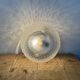 Vintage Glass Wall or Ceiling Light, 1970s