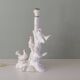 Vintage Italian ceramic table lamp with doves.