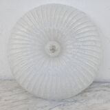 Italian midcentury Murano glass flush mount light Barovier style, 1970s