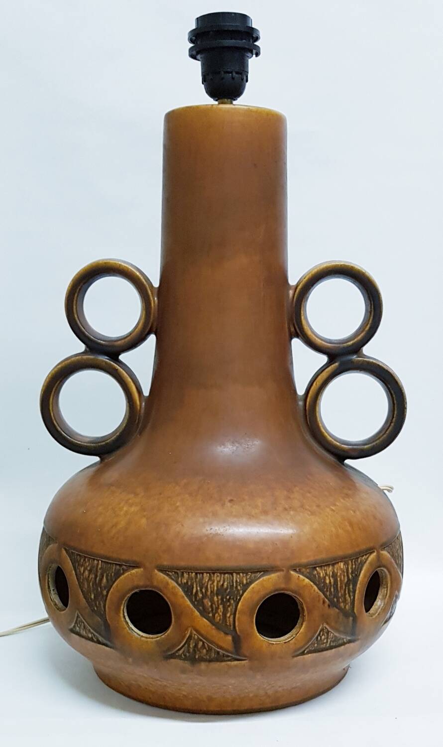 Grande lampe en céramique Scheurich Allemagne de l'Ouest