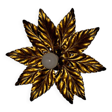 Mid-Century Florentine gold-plated ceiling light by Hans Kögl, 1960s