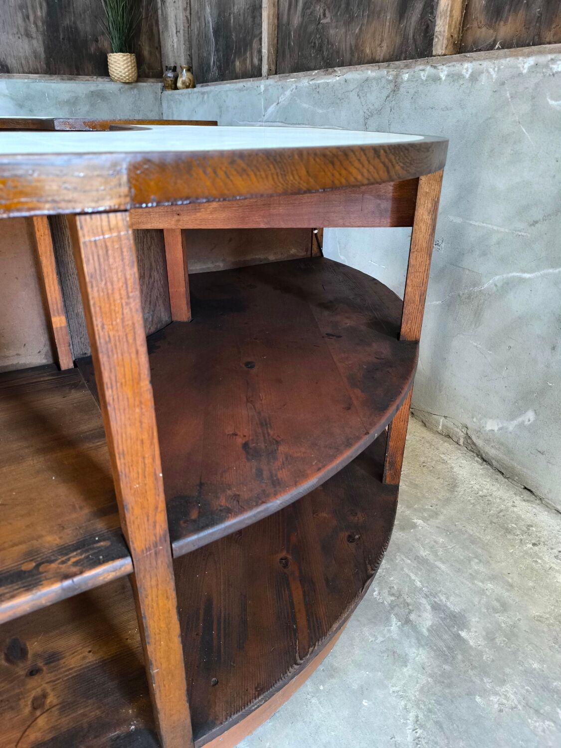 Ensemble de 2 comptoirs de magasin 1950