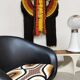 Midcentury swivel lounge chair vintage draaifauteuil 1970 'Graphic print'