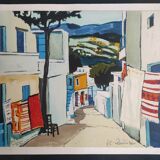 MEDITERRANEAN LANDSCAPE - HANDSIGNED LITHOGRAPH - JEAN-CLAUDE QUILICI - 99/100