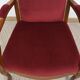 Burgundy Voltaire armchair